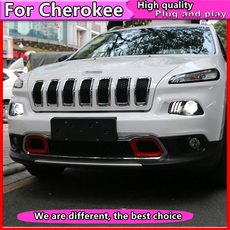 

Car Styling Headlight for Jeep Cherokee 2015-2018 LED Headlight for Cherokee Head Lamp LED DRL Bi-Xenon HID Headlamp assembly
