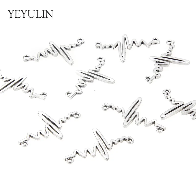 10 шт. посеребренные соединители для рукоделия|connectors for jewelry|connectors jewelry makingconnector charms