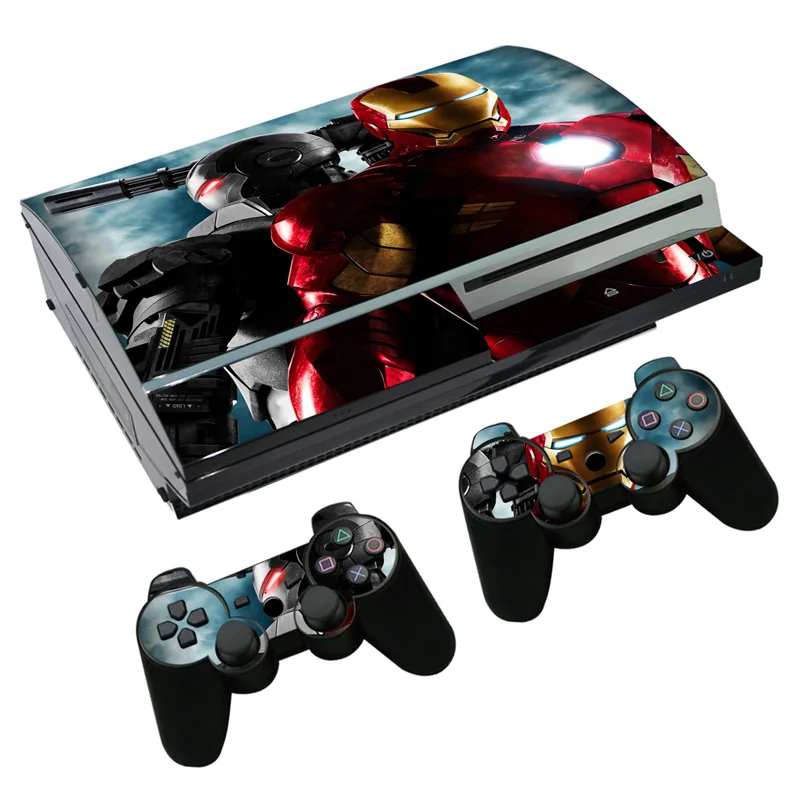 Наклейка с Железным человеком из Мстителей наклейка для PS3 Fat PlayStation 3 консоль и
