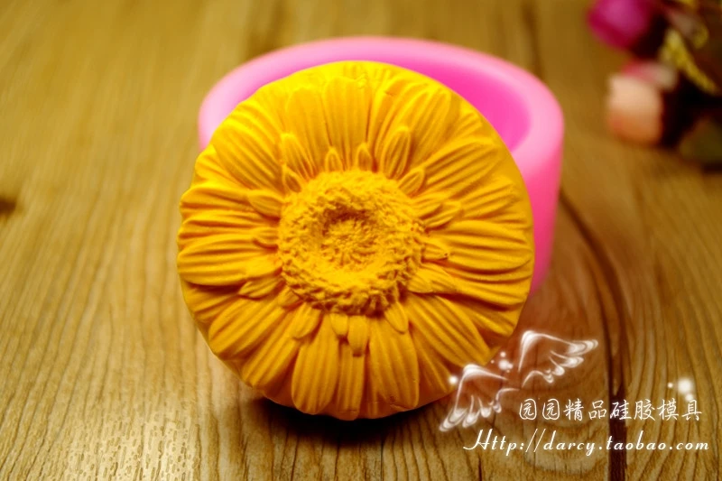 

Sunflowers Silicone Soap mold Handmade 3d silicone mould DIY Craft molds S284