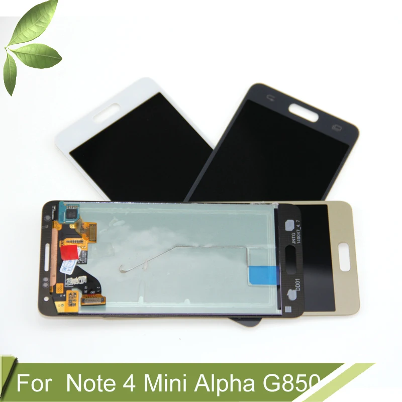 AMOLED экран для SAMSUNG Galaxy Alpha ЖК дисплей Note 4 MINI G850 G850F SM LCD сенсорный дигитайзер в