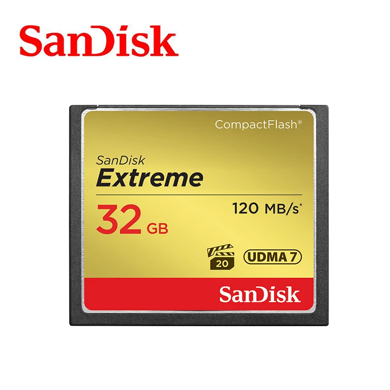 Sandisk Extreme Compact flash 4 К Памяти CF Карты до 120 МБ/с. Скорость чтения для богатых и Full HD