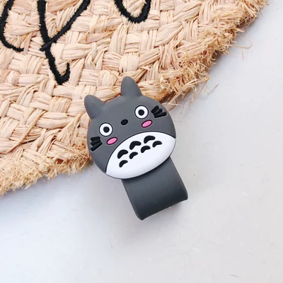 Totoro Мультфильм Кабельный органайзер катушка намотки протектор провода шнур управление Маркер Держатель Разъем Крышка для наушников iPhone Sansung USB - Цвет: Totoro