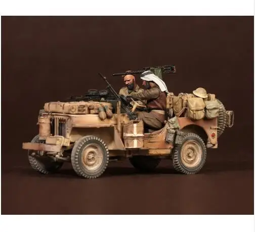1/35 команда Северной Африки древний (без автомобиля) модельная фигурка из смолы