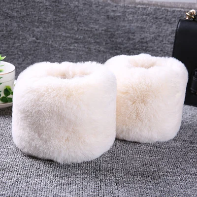 beige Модные женские аксессуары, одежда, гетры, манжеты, чистый сон, ложные манжеты, негабаритные, искусственный кроличий мех, манжеты, браслет из волос на запястье - Цвет: beige