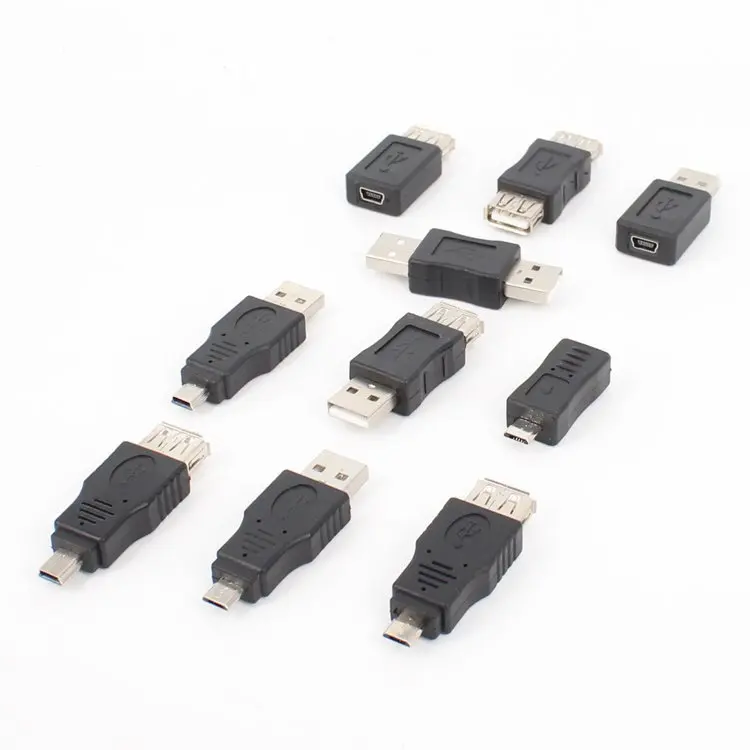 Новинка 10 шт./компл. USB OTG адаптер Коннектор 5 контактный переходник