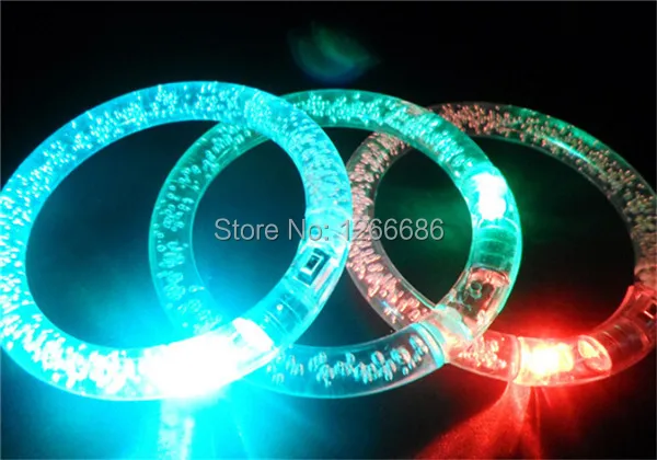 1200pcs/lot flash light bracelets LED Flash Blinking neon decoration Color Changing Bracelet |