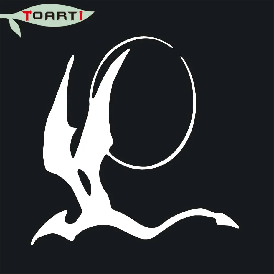 Pterodactyl Spread Its Wings And Moon Car Decals Dinosaur Stickers Vinyl Auto Styling Waterproof Cars Body Decoration | Автомобили и
