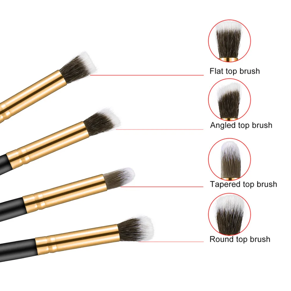 4 шт./компл. женский набор теней для век тональная тушь растушевки Карандаш Кисть