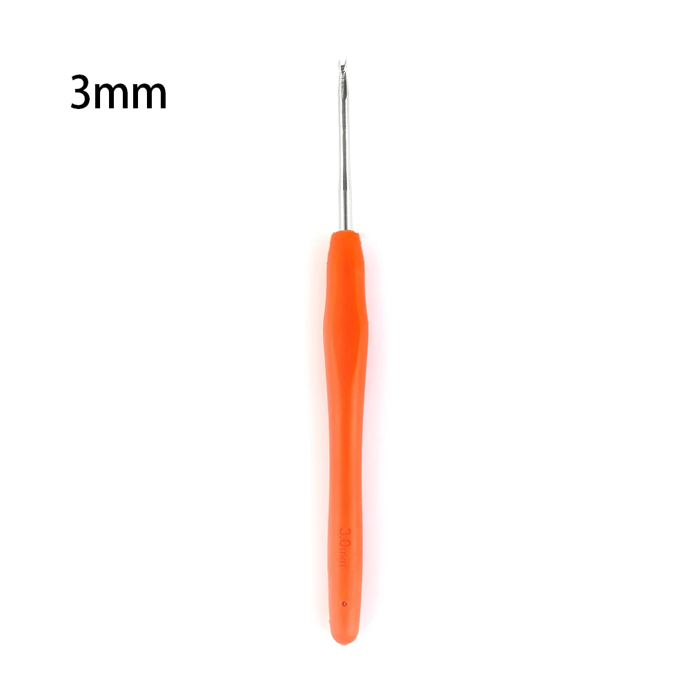 3.0mm 2,0-10 мм алюминиевые спицы для вязания Мягкая рукоятка с эргономичной ручкой крючок для вязания вплетать в пряжу спицы для вязания своими руками - Цвет: 3.0mm