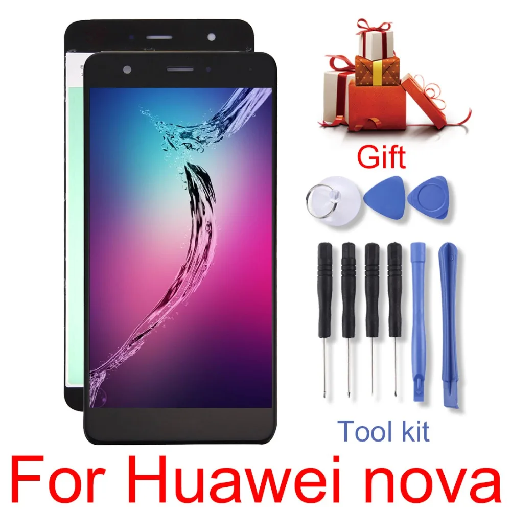 Новый Для Huawei Nova 3e/P20 Lite/nova/2 s ЖК-экран и дигитайзер полная сборка ремонт |