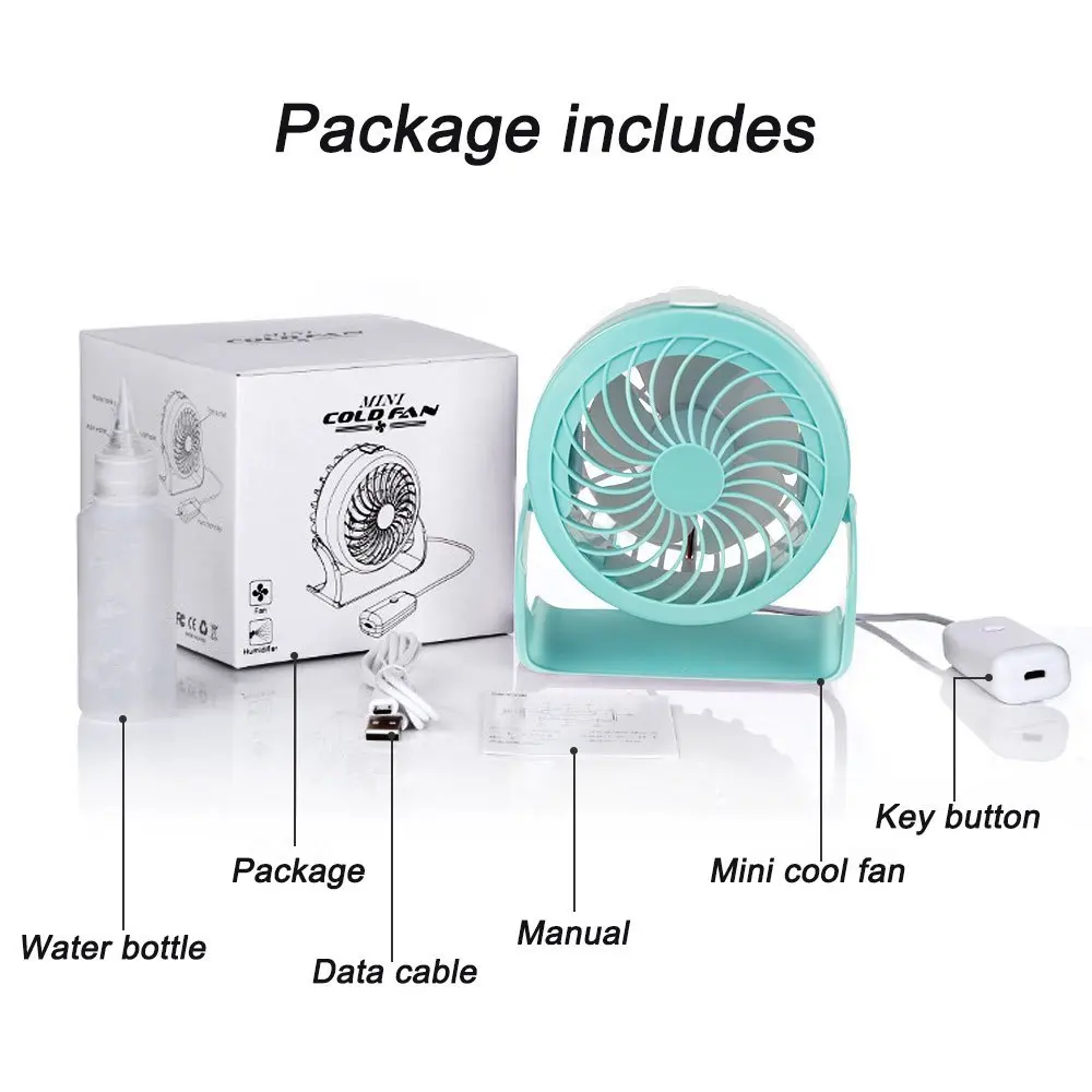4 режима тихий USB вентилятор маленький и милый охлаждающий мини Настольный 180