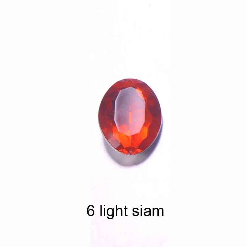 6 light siam 10 шт./лот, 17 цветов, 29 мм x 57 мм, металлические стразы на пуговицах, хрустальные пуговицы, плоская задняя часть(S0667 - Цвет: 6 light siam