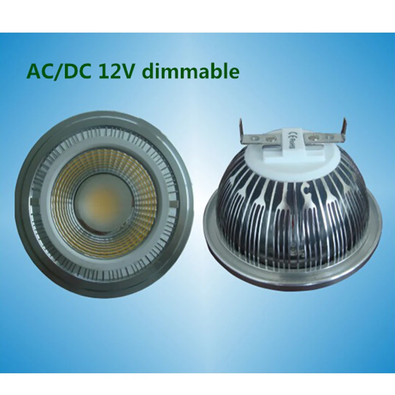 4 шт./лот с регулируемой яркостью 10 Вт G53 GU10 led COB AR111 прожектор AC/DC12V ES111 RA&gt 80
