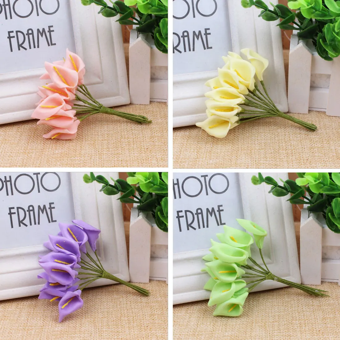 Calla lily flowers 144 шт (2 5 см/a) искусственные из ПЭ пены свадебные украшения коробки для