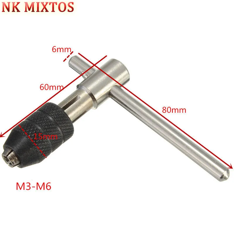 NK MIXTOS 1/8 &quot-1/4&quot Т-образная рукоятка гаечный ключ патрон тип M3-M6 винтовой