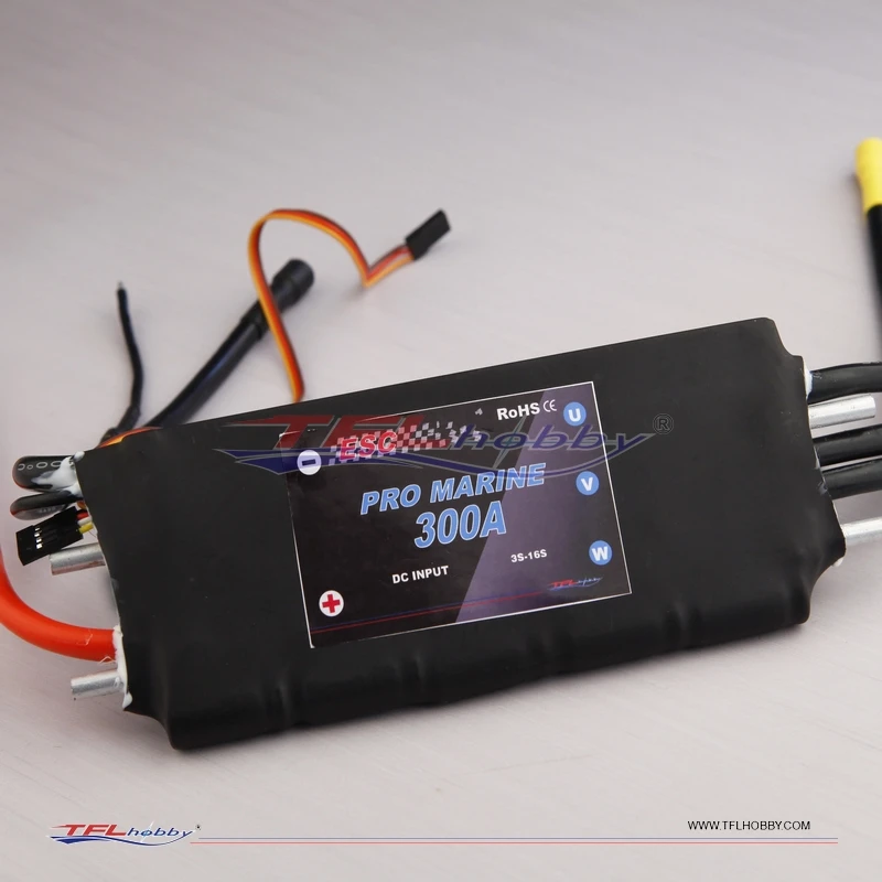 TFL Высокое напряжение Pro MARINE 300A ESC 3S-16S DC вход/USB программная карта для 1 4 м длина