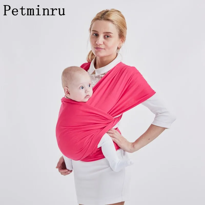 Petminru слинг-кенгуру для новорожденных, мягкая дышащая накидка для младенцев, комфортная накидка для кормления грудью