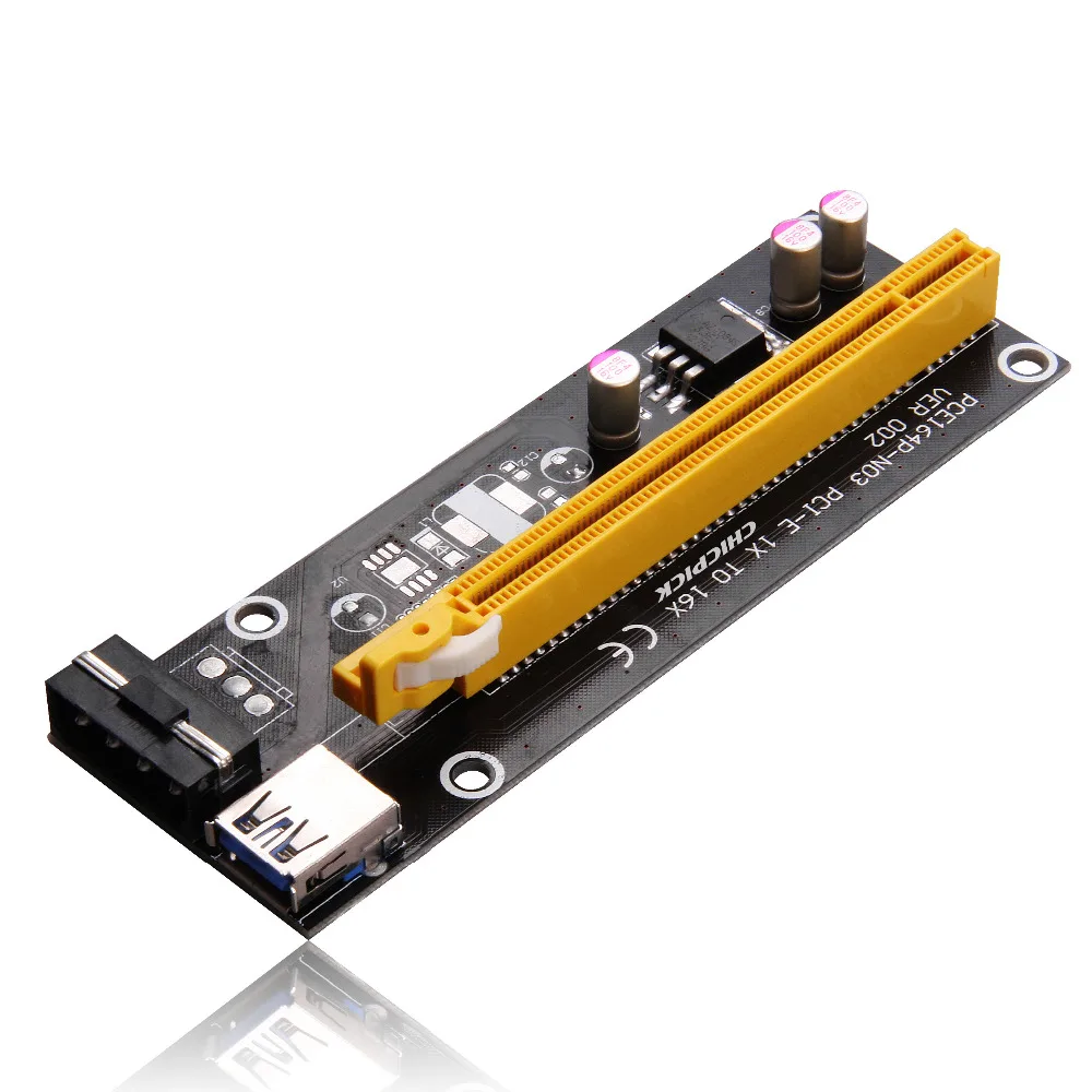 CHICPICK USB 3 0 Pcie PCI E Express 1x до 16x удлинитель Riser Card адаптер BTC кабель|1x to 16x|pci-e expressriser card |