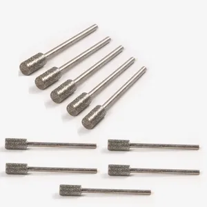 10 шт. 2,35 мм Алмазные Заусенцы резьба инструменты обрезки шар из нефрита Пробивка резьба алмазные шлифовальные стержни роторные инструменты многофункциональный