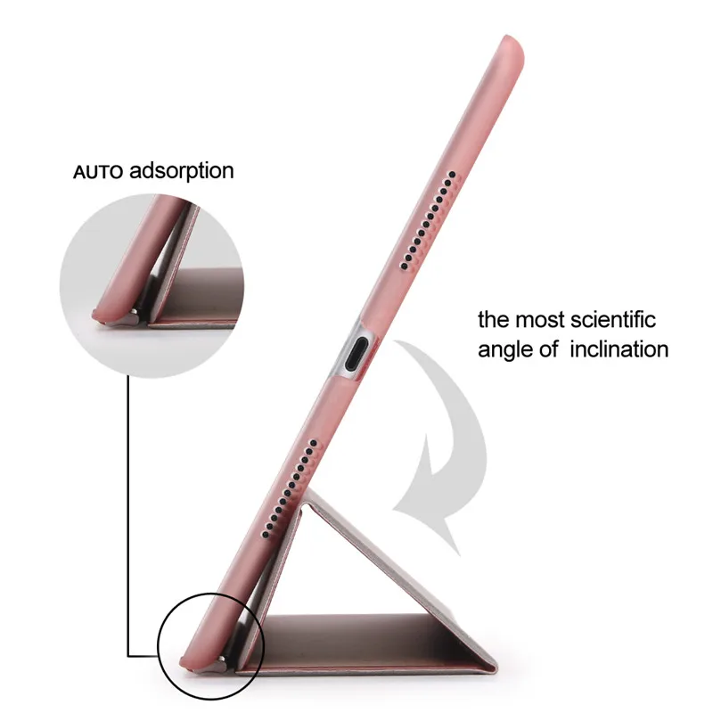 Redlai модный Ультра тонкий магнитный передний умный чехол с матовой прозрачной