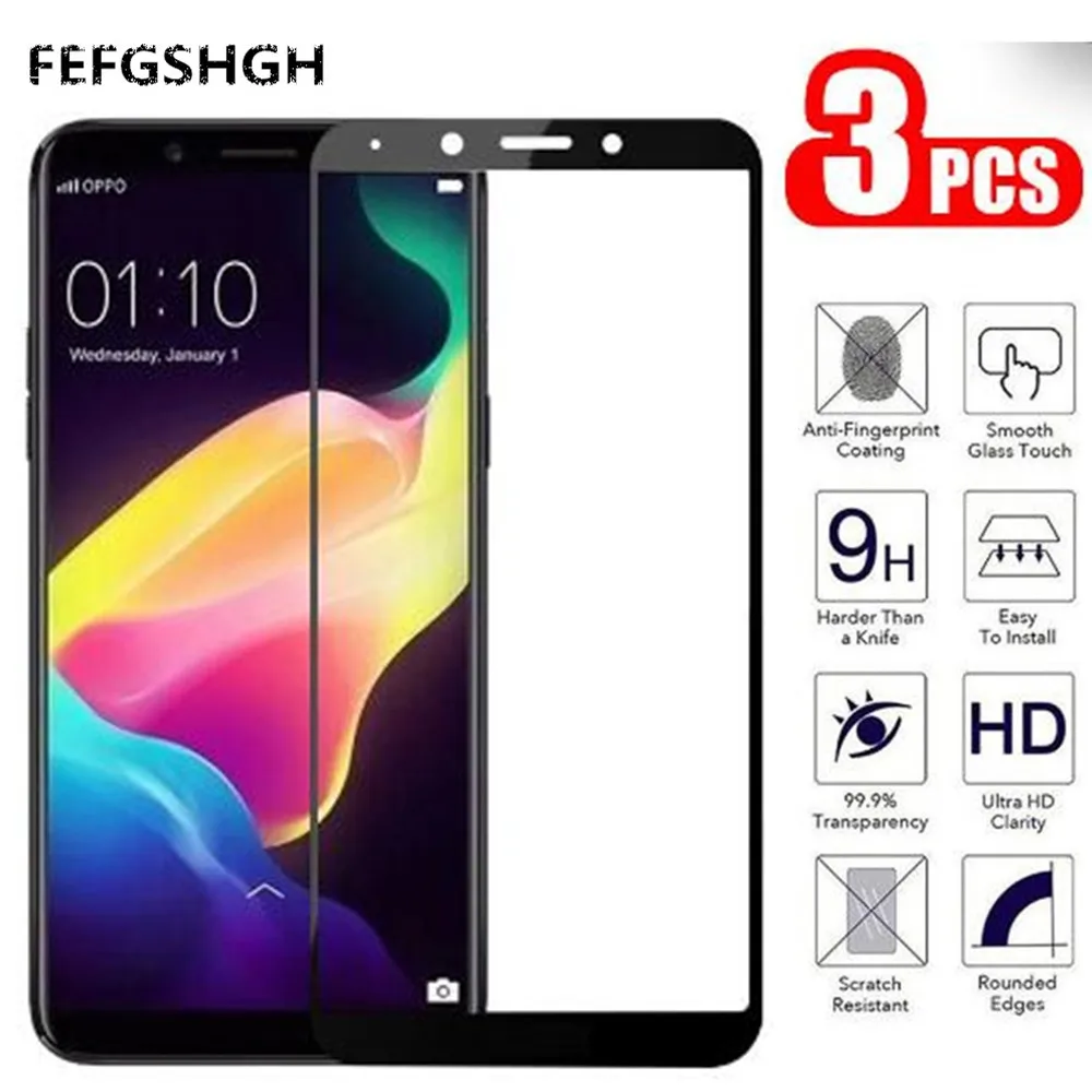 

Tempered Glass For OPPO F5 Screen Protector for OPPO A73 Full Cover for OPPO F5 Youth CPH1725 3D Curved Edge Film