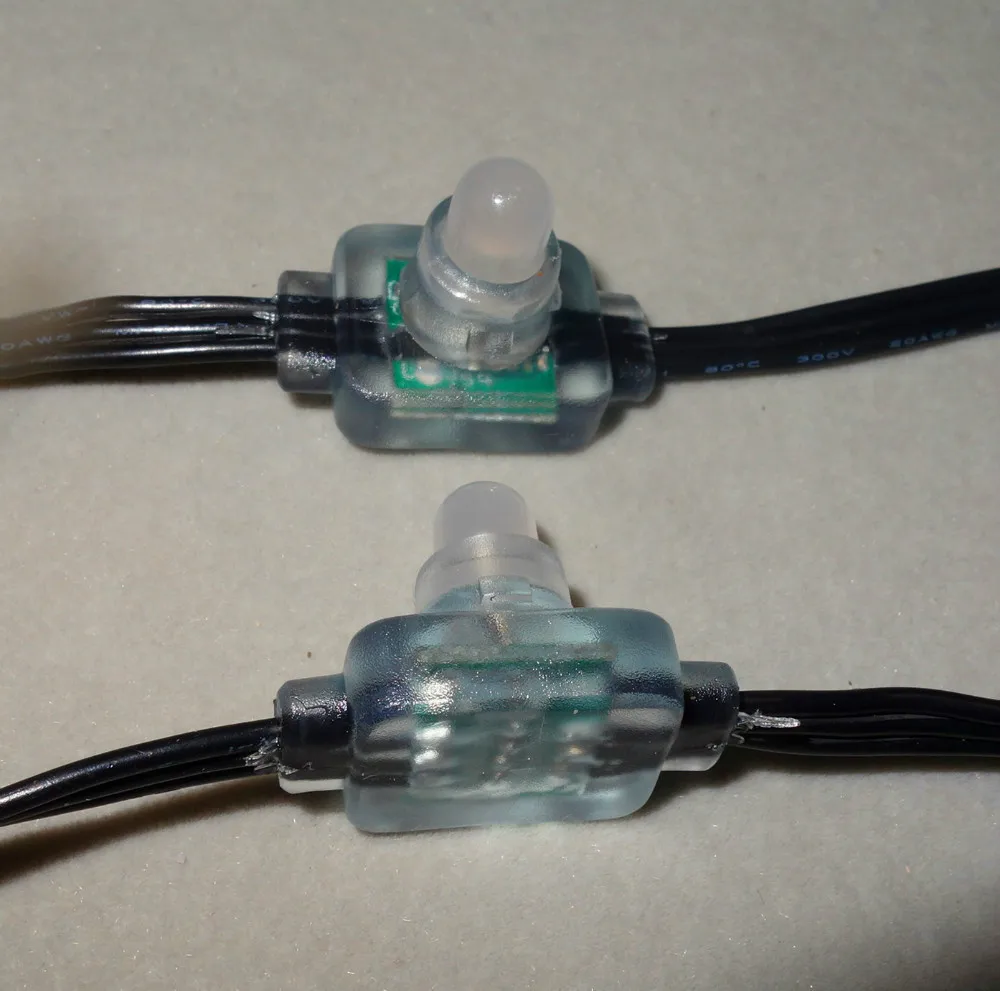 Светодиодная смарт гирлянда WS2811 12 светодиодный постоянного тока адресная класс