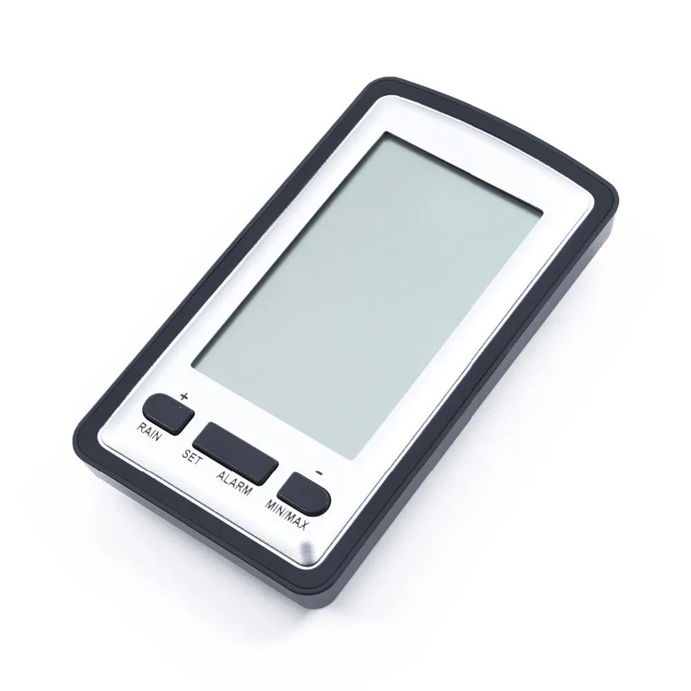 Беспроводной ЖК датчик дождя Цифровая метеостанция для помещения термометр