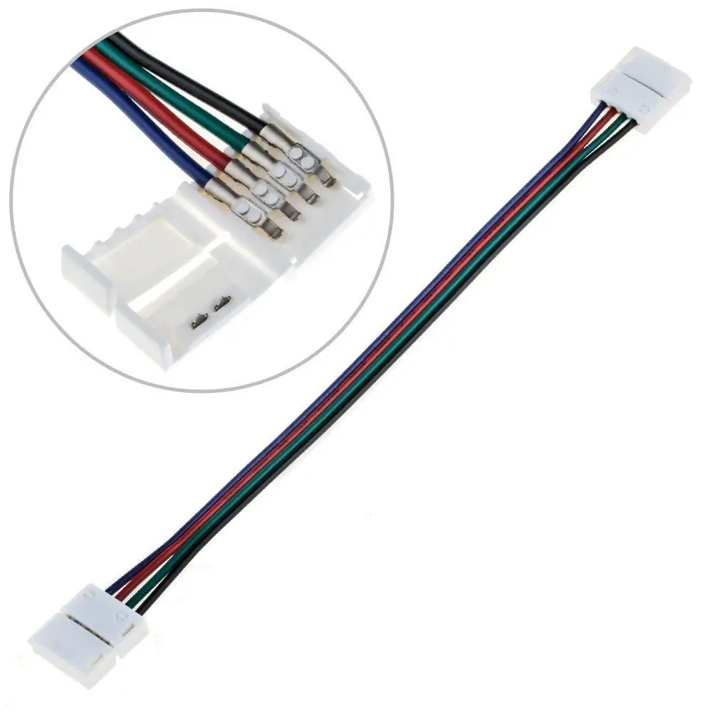 RGB светодиодные ленты коннектор кабель PCB клип аксессуары наборы для SMD 3528/5050 огни