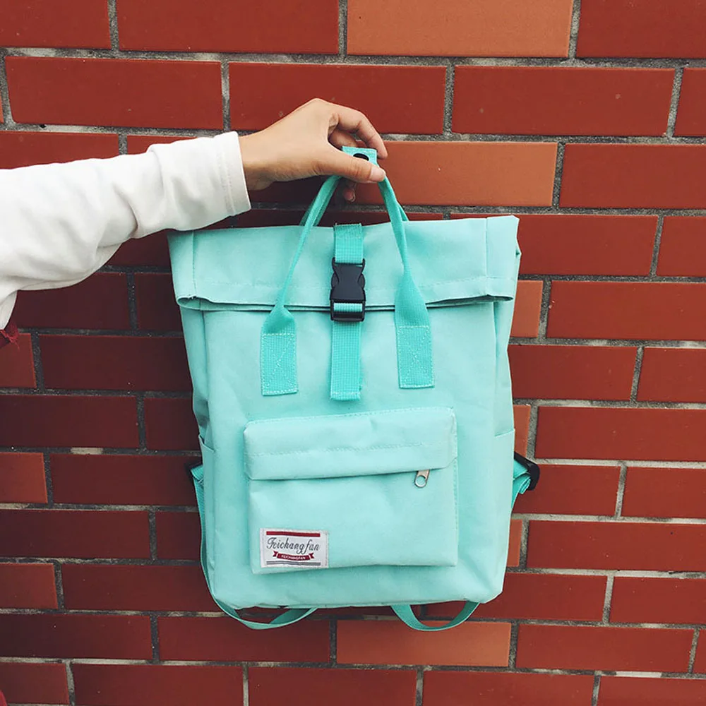 2018 Новый женский холщовый водонепроницаемый рюкзак mochilas escolares школьные сумки для