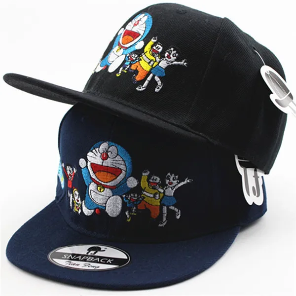 Новая весенняя детская шляпа Sumemr Doraemon хип-хоп бейсбольная регулируемая крышка