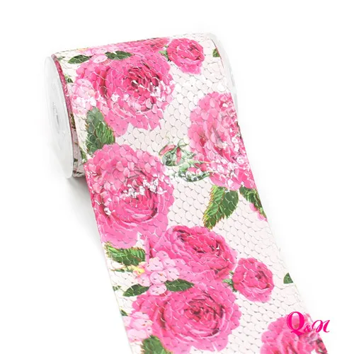 sequin ribbon 17 2 ярда 3 дюйма 75 мм чертополох блесток конфеты арбуз мультфильм печати ленты для DIY материалы ручной работы банты аксессуары вечерние - Цвет: sequin ribbon 17