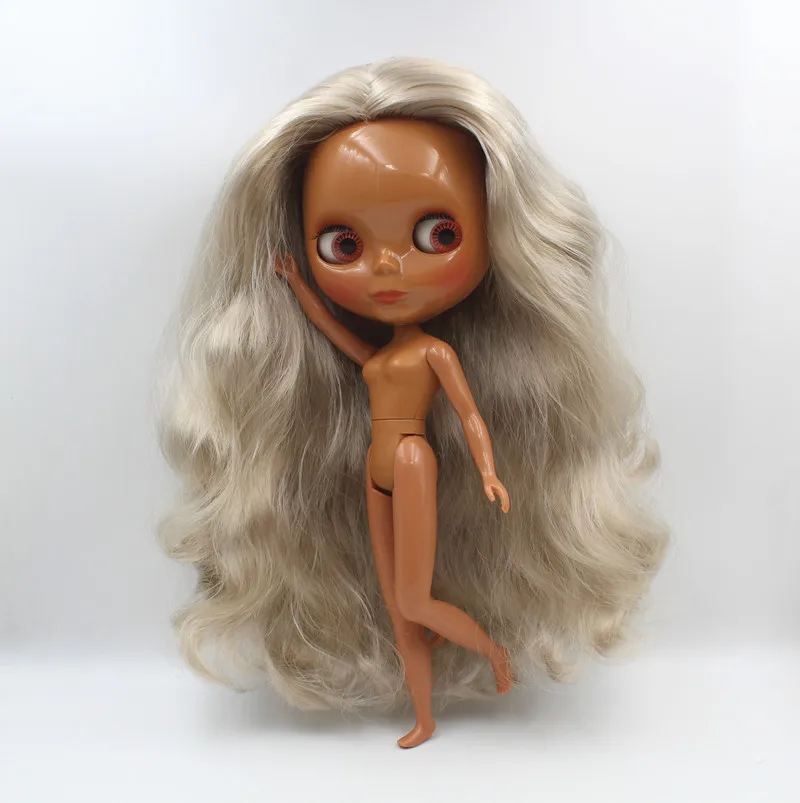 Куклы Blygirl куклы Blyth светло-серые новые с 19 и 7 шарнирами черная кожа ракушки