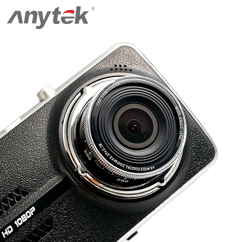 Anytek Full HD 4.0 ЖК дисплей тахограф оригинальный g68 160 градусов Двойной объектив usb 2.0