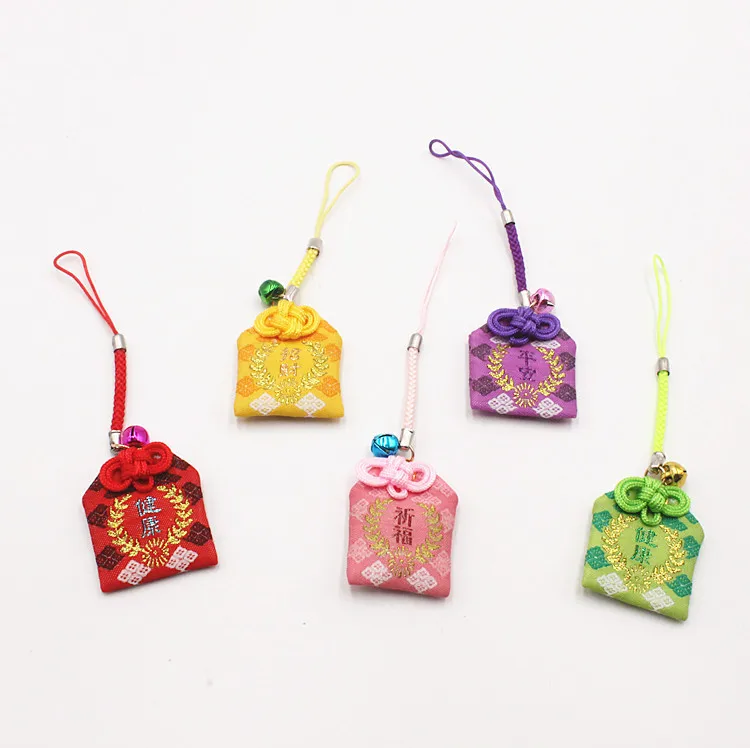 1 шт. Omamori Maneki Neko Fortune Cat Висячие брелки брелок милый меховой колокол украшение подвеска на сумку хороший подарок J30