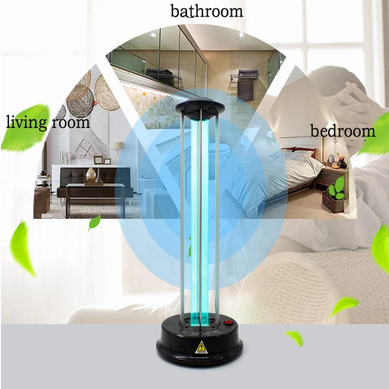 

Spot UV disinfection lamp 38W portable home uv germicidal lamp desktop mobile disinfection and mite lamp