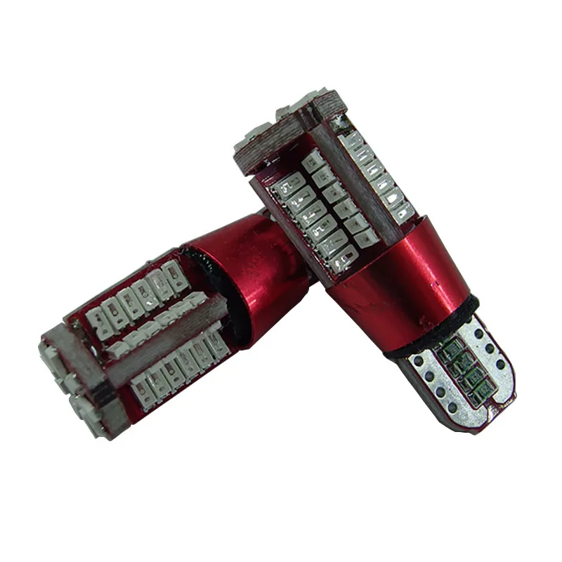Светодиодная автомобильная лампа T10 w5w canbus сверхъяркая широкая 57smd автомобильный