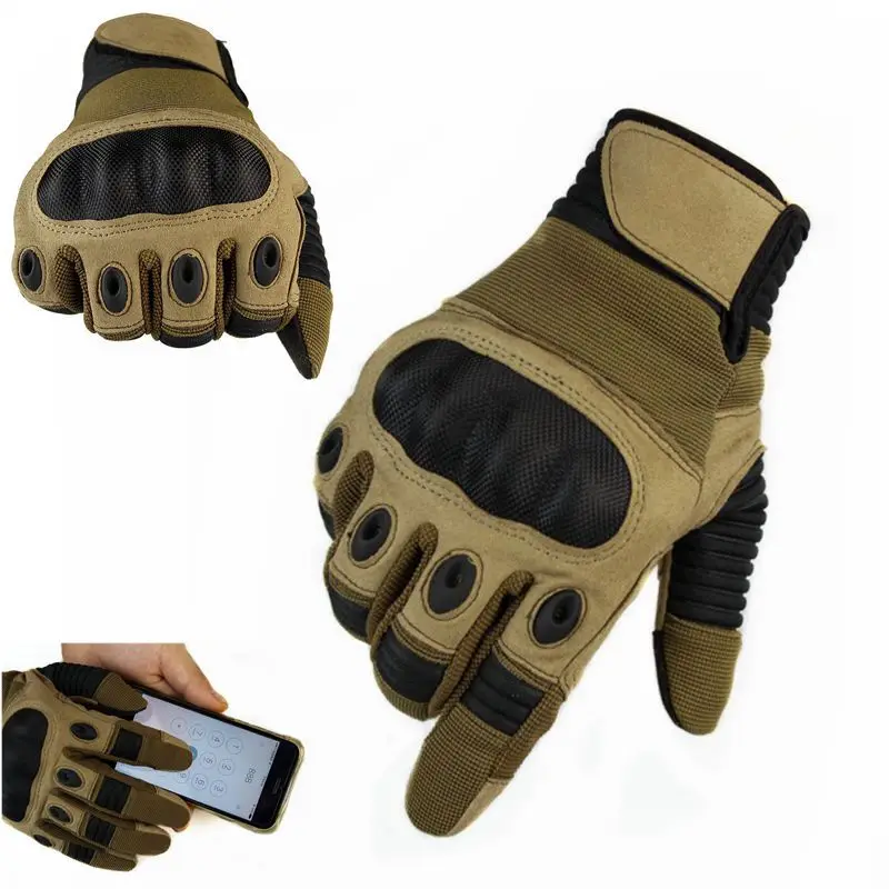 Тактические перчатки армейские защитные варежки охотничьи съемные с полным