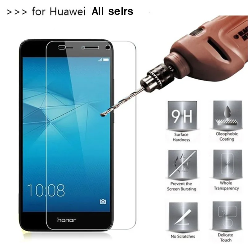 Закаленное Стекло для Huawei honor6c 4 cpro Y6 Pro Y3II y5ii 2 P8 P9 Lite 2017 Honor 7 lite 5C Y5/Y6/Y3 Экран