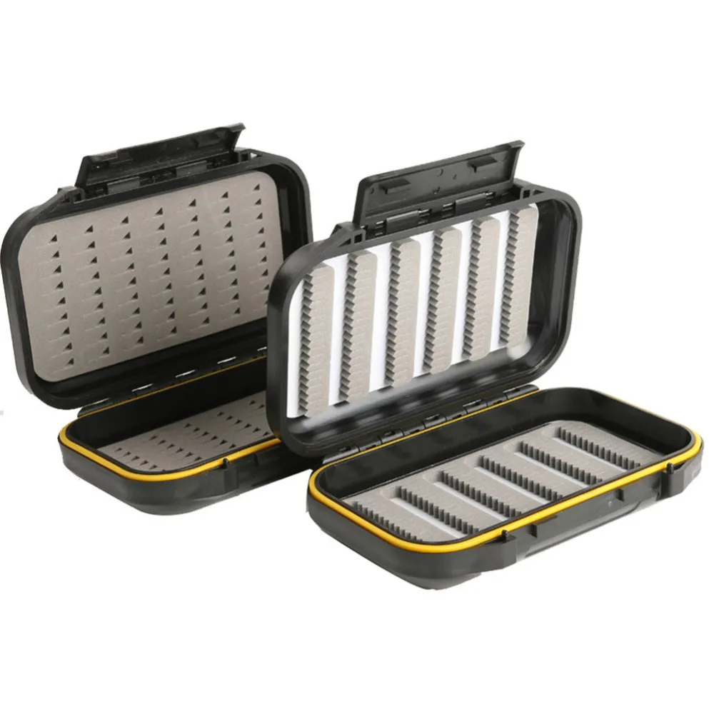 Fly Fishing Box Black Easy Grip пенопластовая и щелевая пенная пластиковая коробка для мух 13 6*8