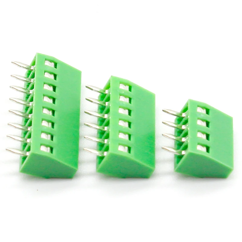 50 шт. 2 54 мм PCB универсальные Винтовые клеммные блоки коннектор 2/3/4/5/6/7/8/9/10 12 Pin/Poles