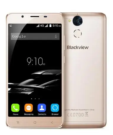 Золотой Blackview P2 6000mAh 5,5 ''Full HD MTK6750T Восьмиядерный QC OTG Android металлические мобильные телефоны 4 Гб ram 64 Гб rom смартфон с отпечатком пальца - Цвет: Золотой