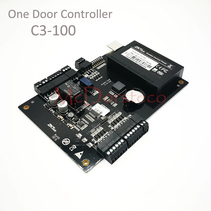 ZK C3-100 Tcp/Ip Rfid система контроля доступа одна дверь контроллер доступа системы защиты IP на основе одной двери панель управления доступом