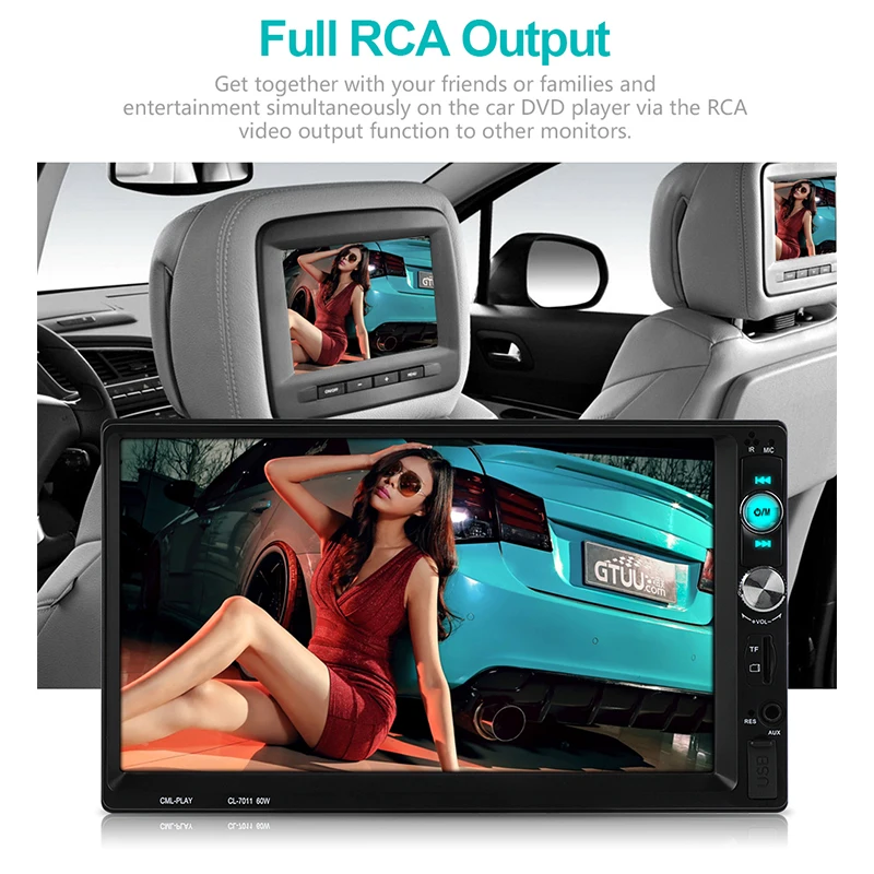 7 HD Авто Стерео Радио 2 Din Авторадио Bluetooth Handsfree MP5 плеер AUX USB TF автомобильное аудио