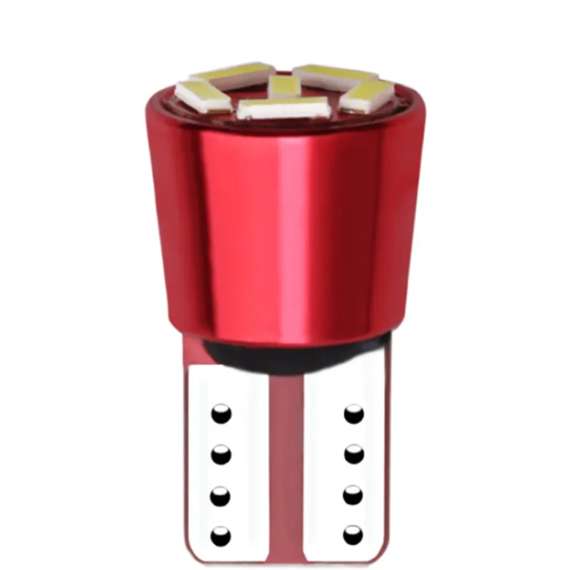 10 шт. T10 W5W 194 светодиодный светильник Canbus чистый белый 6000K 6 SMD 4014 без ошибок для