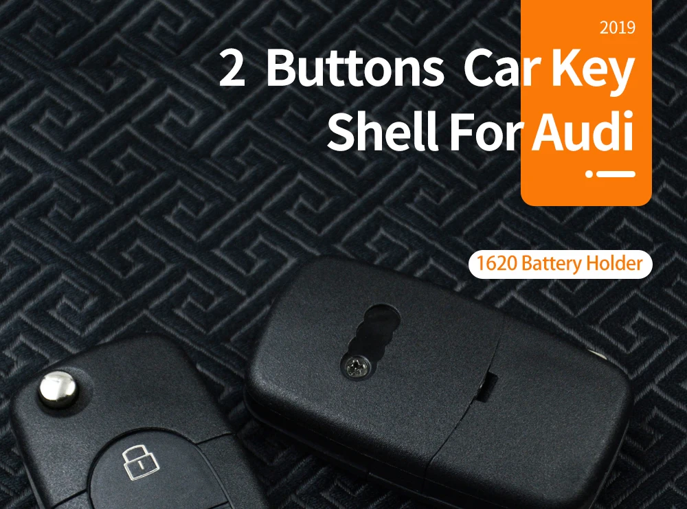 OkeyTech 2/3 Кнопка флип складной дистанционный Автомобильный ключ оболочки чехол Fob CR1620 держатель батареи для Audi TT A2 A4 A6 A8 Quattro RS4