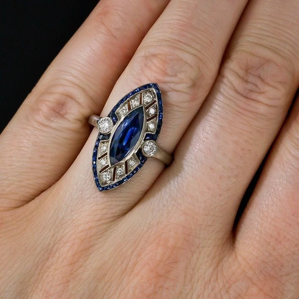 Yi qi булавки для женщин ювелирные изделия принцессы 4.2CT Cut огромный серебристый