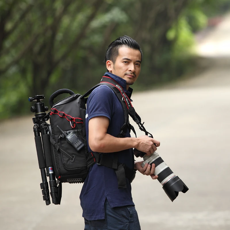 Jealiot Dslr сумка для фотоаппарата фоторюкзак рюкзак для фотоаппарата камера сумка рюкзак для ноутбука Водонепроницаемый наплечный объектив цифровой камеры фотография чемодан сумка чехол для Canon 200D Nikon