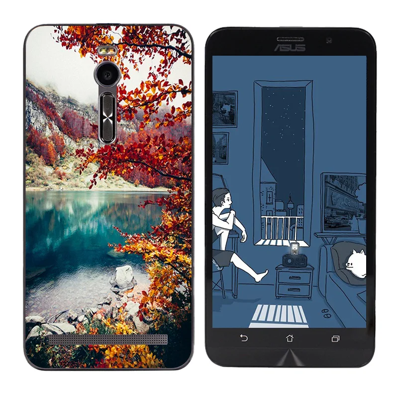 Soft Silicone Cover Case for ASUS Zenfone 2 ZE551ML ZE550ML Mammal Printing Phone Zenfone2 |