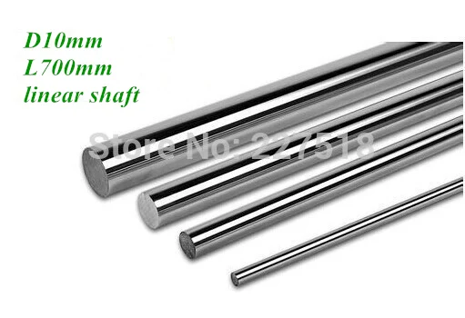 

2piece/lot D10mm L700mm linear shaft 10mm LM Shaft diameter 700mm long for LM10UU 10mm linear ball bearing linear smooth rod